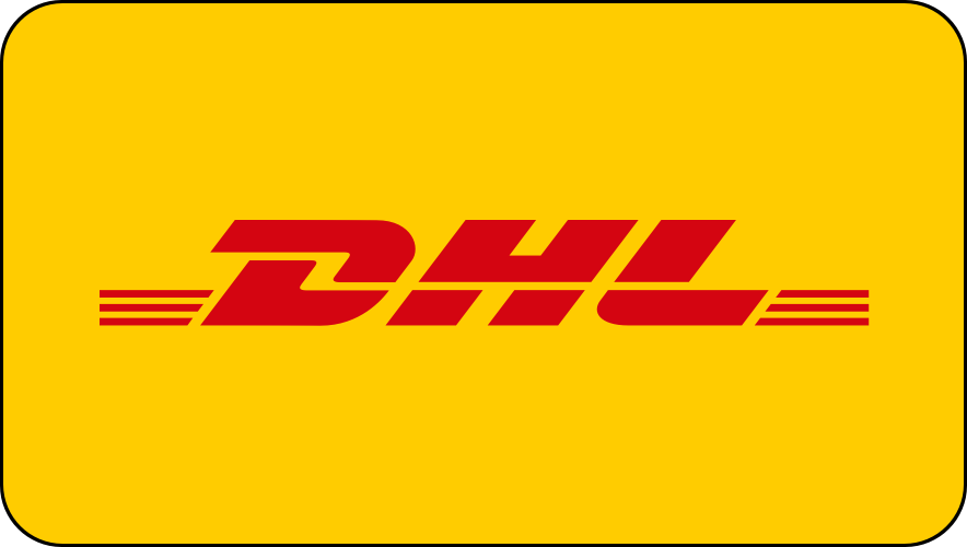 DHL Logo als Kennzeichen für die Lieferung bei Hemd24.de mit DHL.