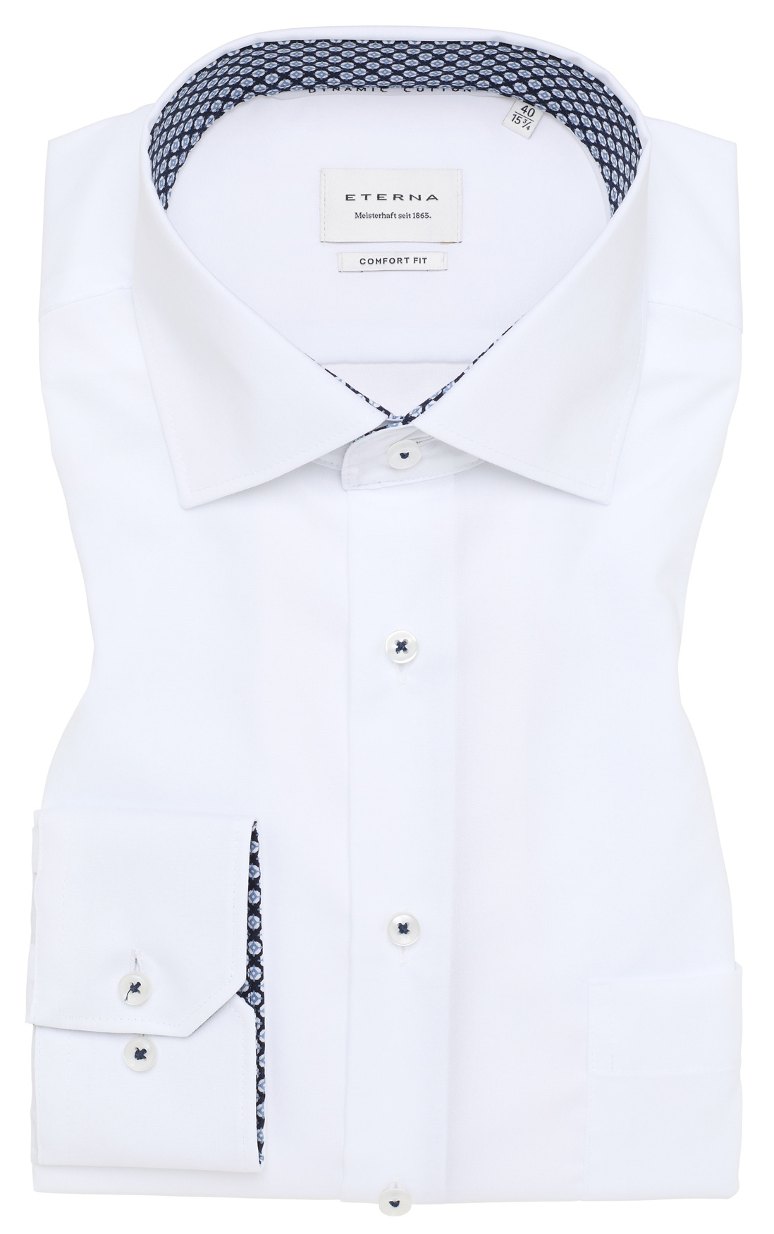 Eterna-Hemd-Artikelnummer-1082-00e15k-Comfort-Fit-Farbe-Weiß-lieferbar-mit-in-68-cm-und-72cm-extra-Ärmellänge-Dynamic-Cotton