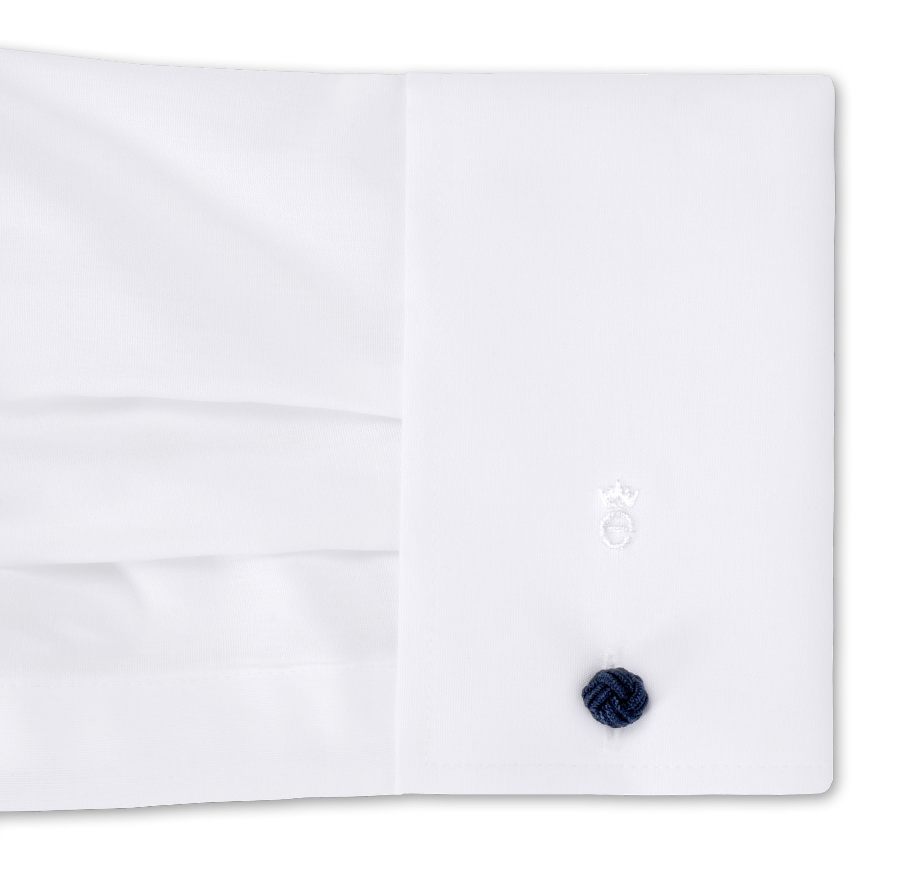 Umschlag- bzw. Doppelmanschette eines Eterna Comfort Fit Hemdes festlich in Farbe weiß mit 68 cm Ärmellänge liefert Hemd24.