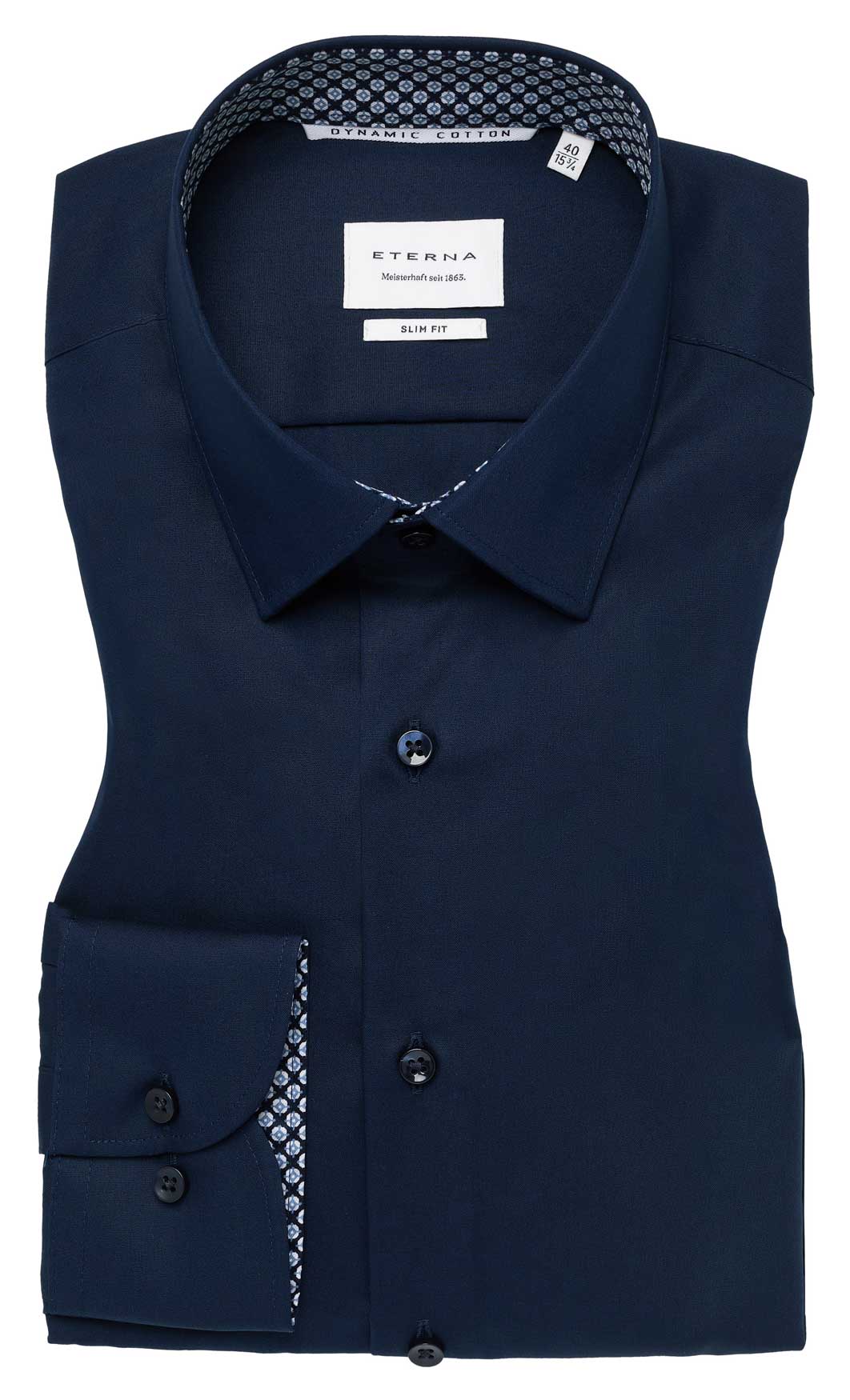 Eterna-Hemd-Artikelnummer-1082-19f141-Slim-Fit-Farbe-dunkelblau-lieferbar-mit-67cm-und-70-cm-extra-Armlänge-Dynamic-Cotton