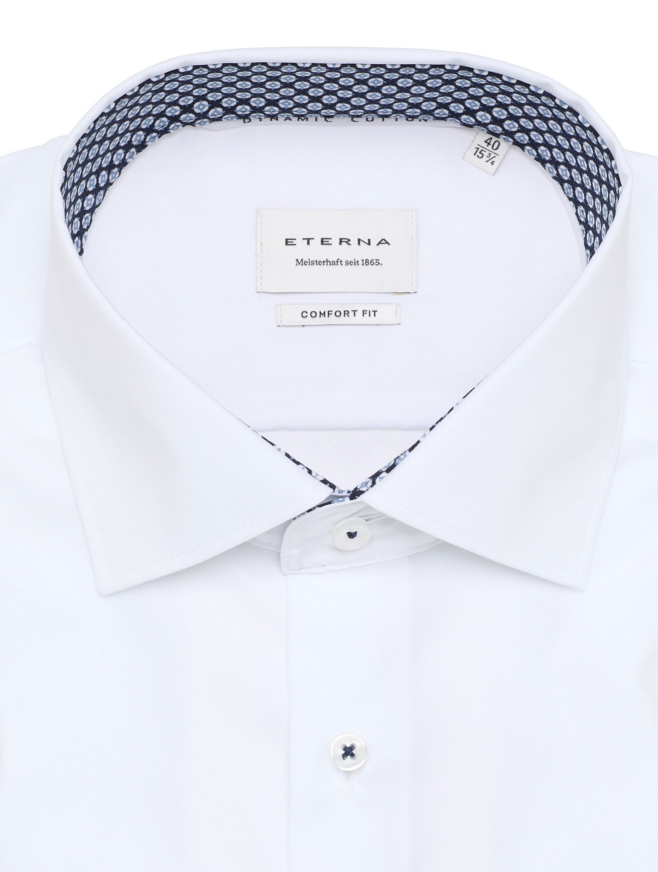 Kragenausschnitt-ETERNA-Comfort-Fit-Hemd-mit-Kent-Kragen-Uni-Weiß-Dynamic-Cotton-lieferbar-mit-extra-Ärmellängen-72-cm-68-cm