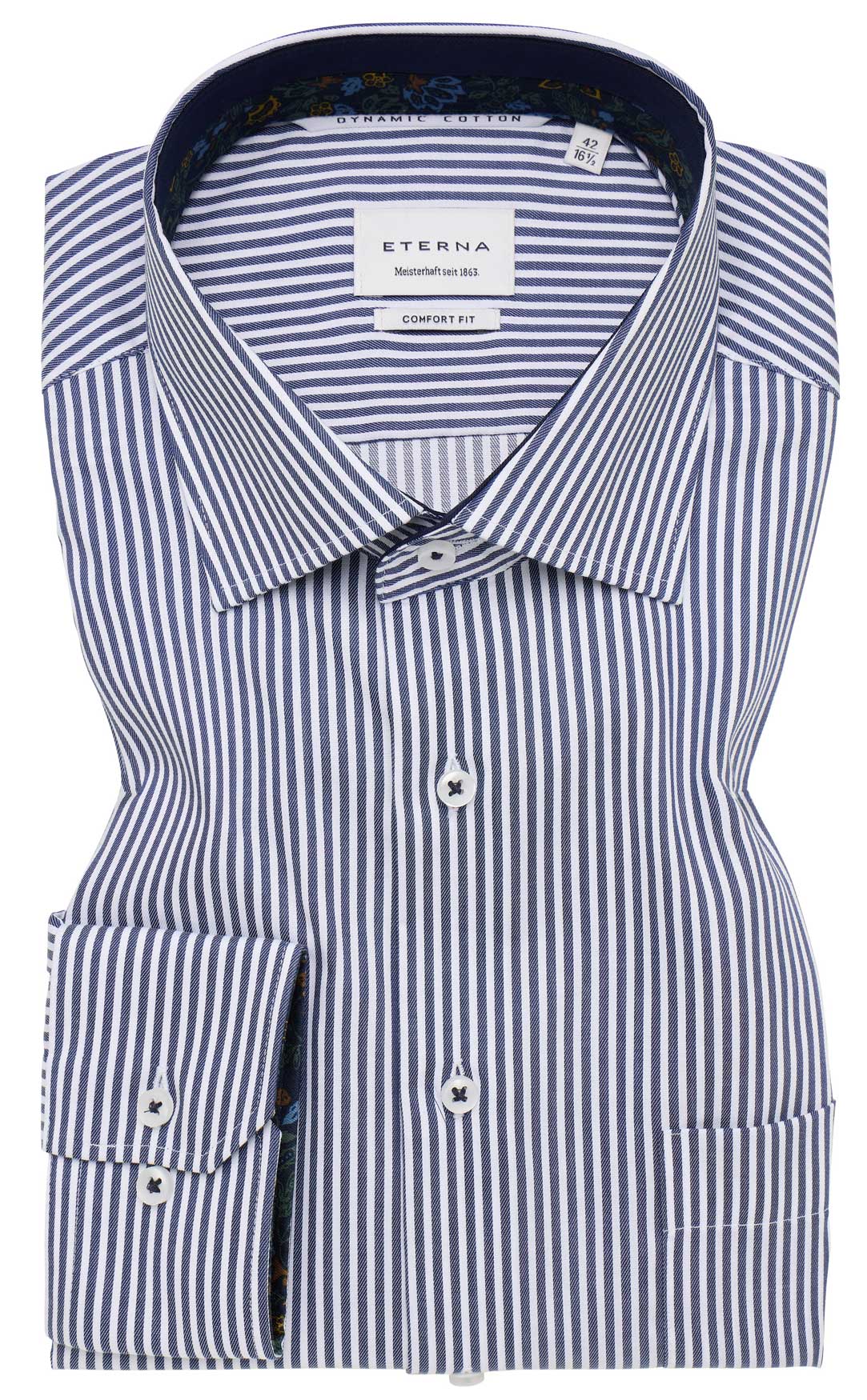 ETERNA-Comfort-Fit-Hemd-in-Farbe-Marine-Weiß-gestreift-und-mit-72-cm-extra-super-langen-Ärmellänge-Artikel-1091-19e95k-72