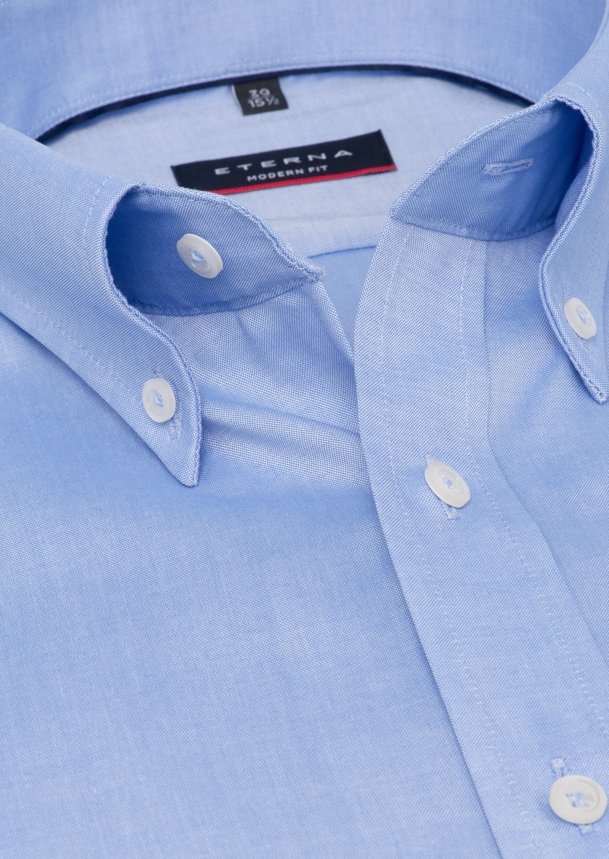 Kragenansicht-ETERNA Hemd 72 cm Button-Down-Kragen 72 cm