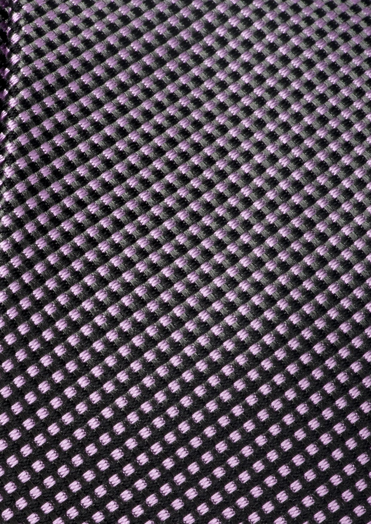 ETERNA Krawatte Mikrokaro rosa-pink grau