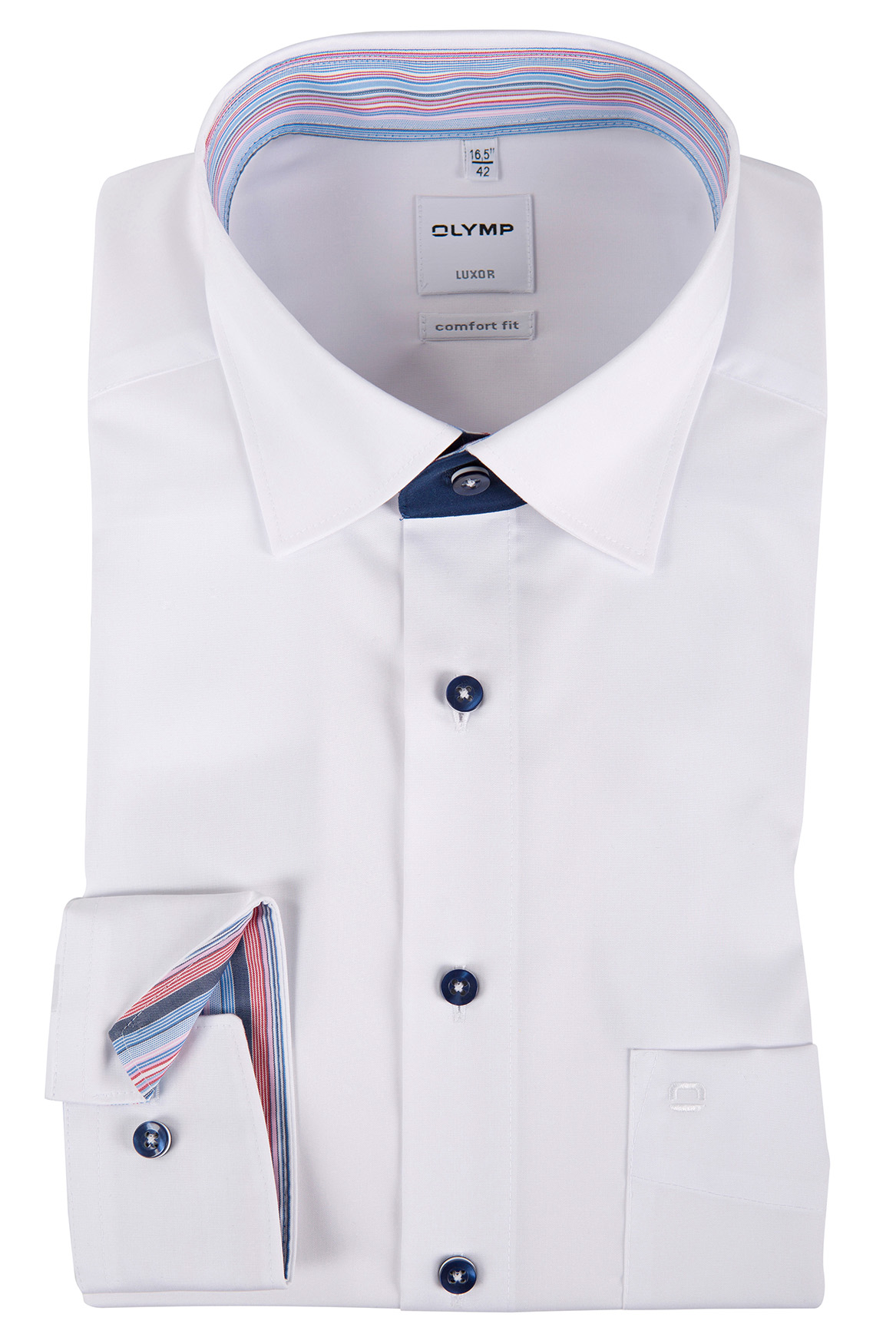 Olymp-Luxor-Hemd-Comfort-Fit-weiß-mit-Under-Button-Down-Kragen-und-bequemer-Passform-extra-Ärmellänge-69-cm