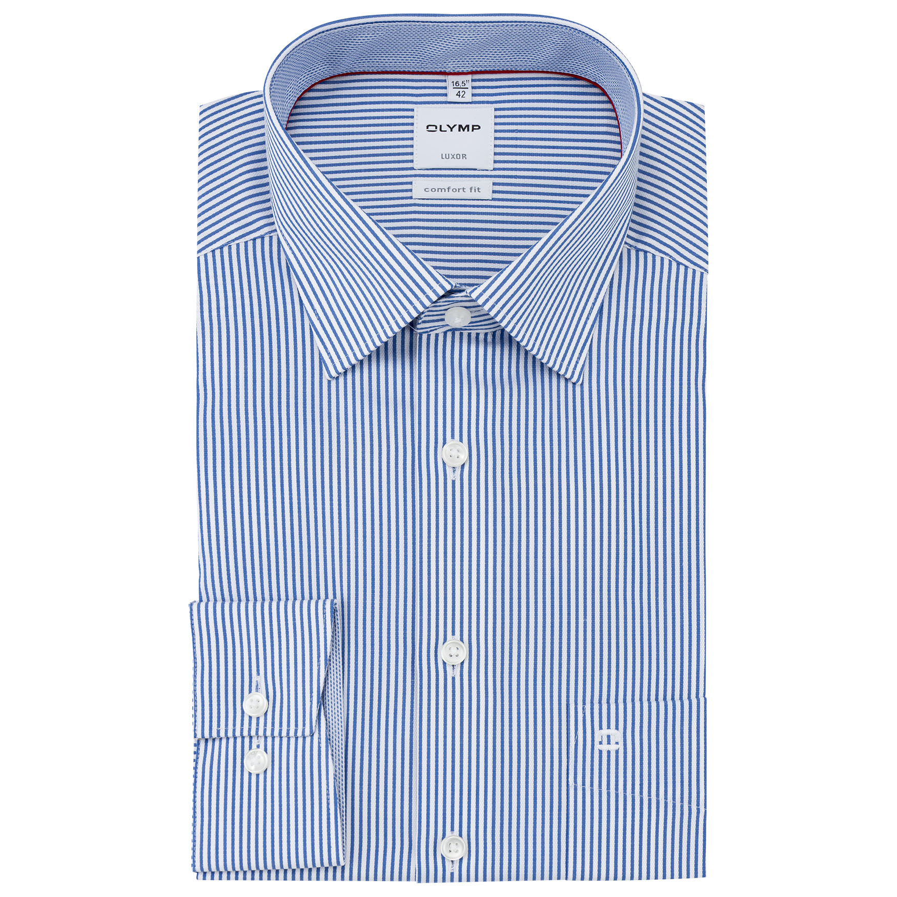 Olymp-Comfort-Fit-Hemd-in-Farbe-Blau-Weiß-gestreift-mit-69-cm-Extralange-Ärmellänge-und-Bügelfrei