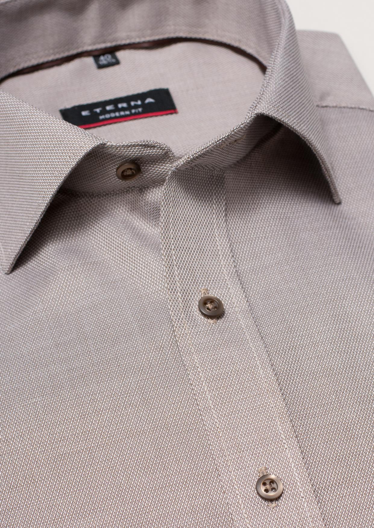Eterna-Herrenhemd-in-der-Farbe-beige-mit-extra-langem-Arm