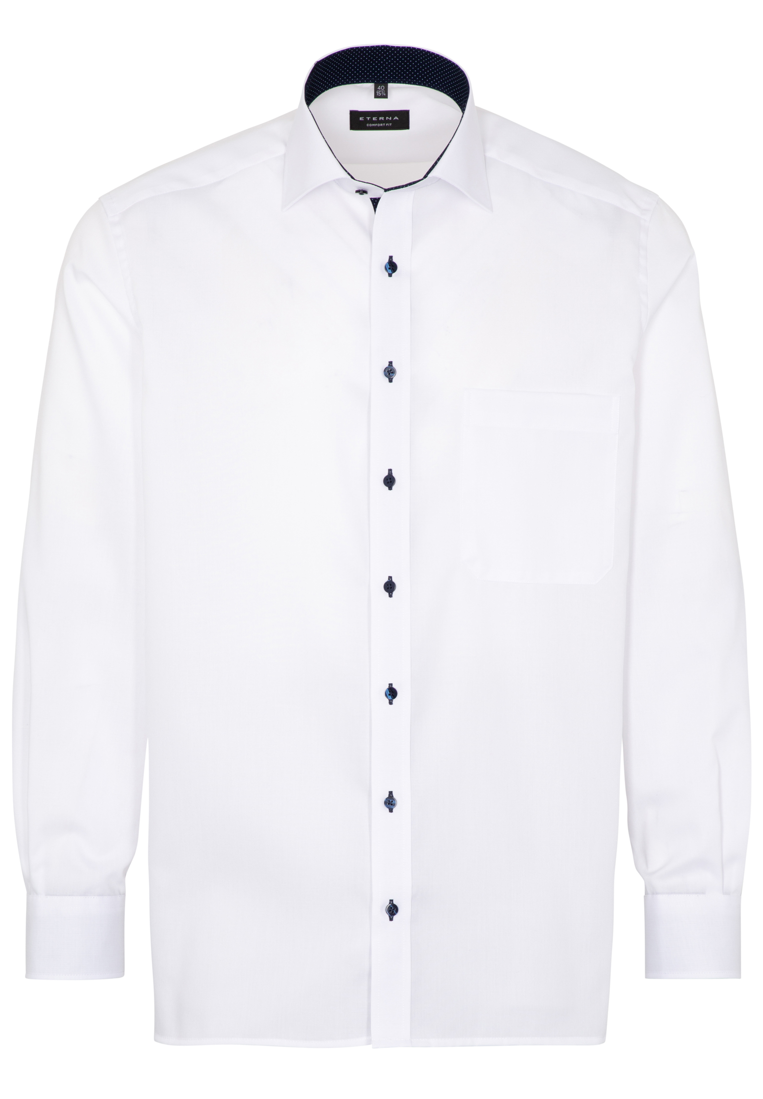 ETERNA Hemd Comfort Fit 68 cm EXTRA LANG weiß