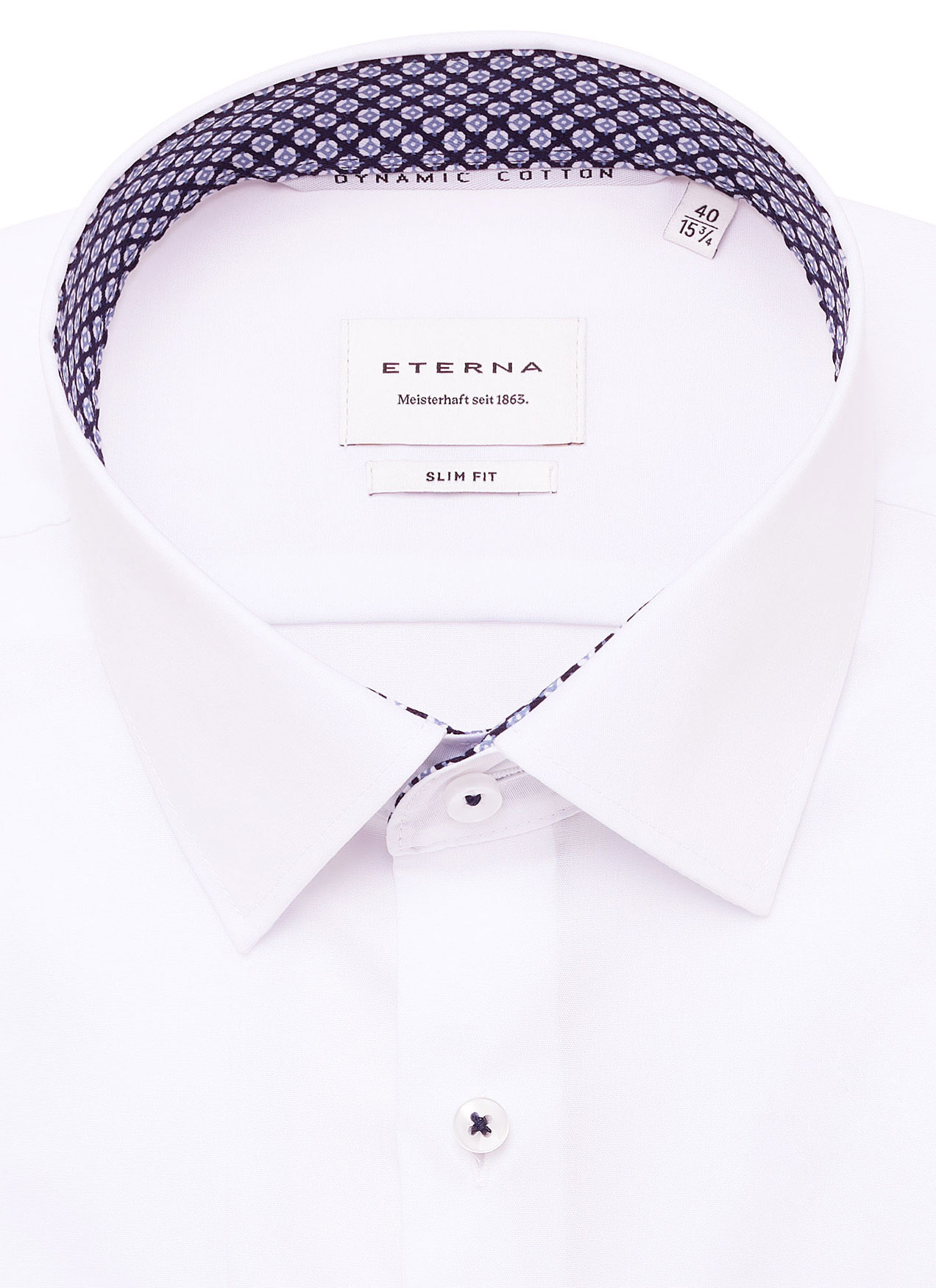 Kentkragen-Slim-Fit-Hemd-von-Eterna-in-der-Farbe-uni-weiß-Dynamic-Cotton-lieferbar-in-den-Kragenweiten-41-bis-46