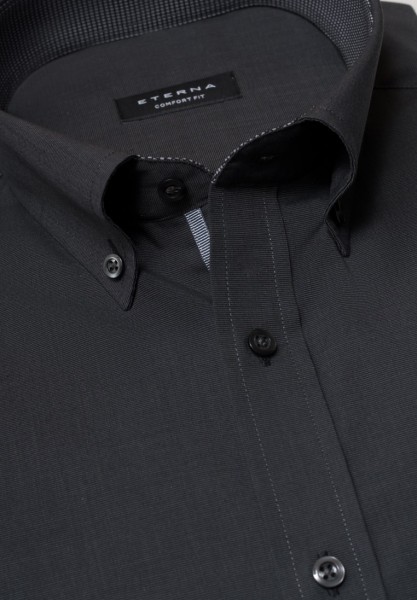 ETERNA Hemd Comfort Fit 68 cm Button Down anthrazit