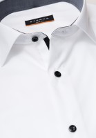 ETERNA Slim Hemd 72 cm Super Lang weiß mit schwarz
