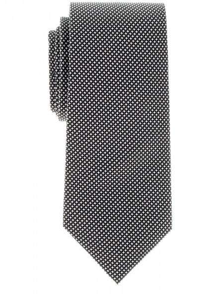 ETERNA Krawatte Mikrokaro schwarz silber