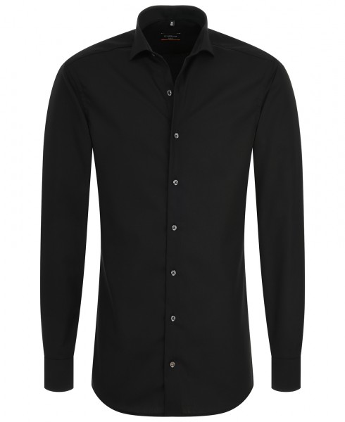 ETERNA Slim Fit Hemd 72 cm Super Lang schwarz