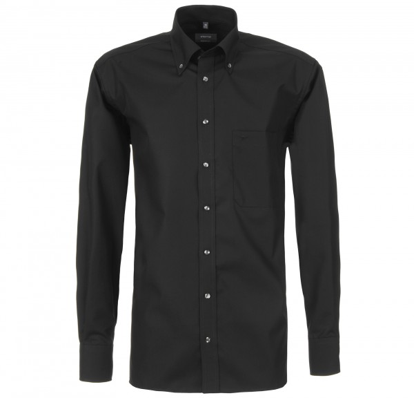 ETERNA Hemd Comfort Fit 68 cm Button Down schwarz