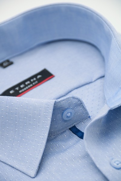 ETERNA Modern Hemd 72 cm Super lang hellblau mit Patch
