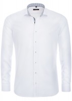 ETERNA Slim Fit 72 cm Super Lang Chambray weiß