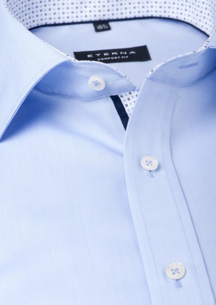 Eterna Comfort Fit 68cm Extra Langarm hellblau